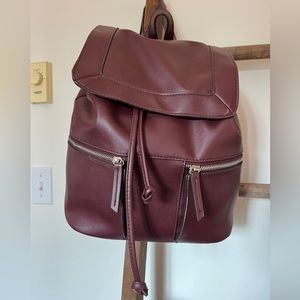 Maroon Mini Backpack